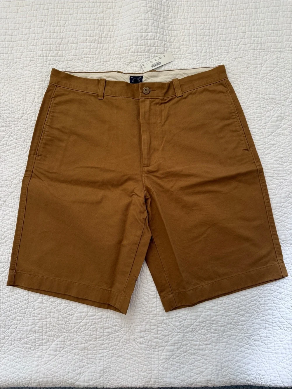 Men's J. Crew Brown Casual Chino Shorts 36” Waist/11” Inseam